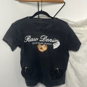 G-Star Charcoal Graphic Tee